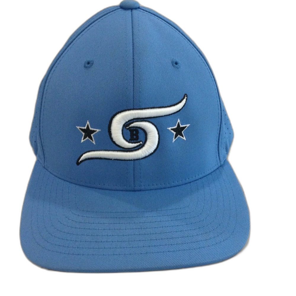 Pacific Headwear Cap Hat Unisex Fitted Size SM-MD Color Blue Style 474F FlexFit